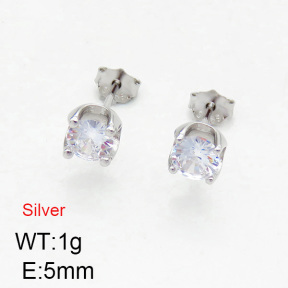 925 Silver Earrings  JUSE60037bhbl-925