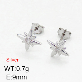 925 Silver Earrings  JUSE60040bbop-925