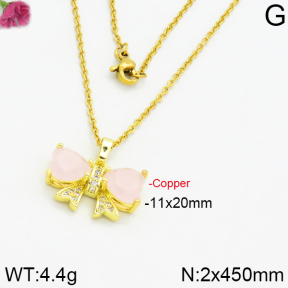 Fashion Copper Necklace  F2N400054bbml-J66