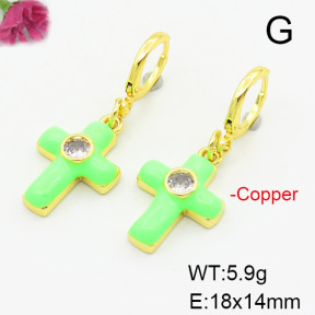 Fashion Copper Earrings  F6E301422ablb-L017