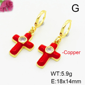 Fashion Copper Earrings  F6E301423ablb-L017