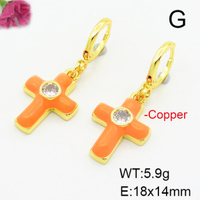 Fashion Copper Earrings  F6E301424ablb-L017