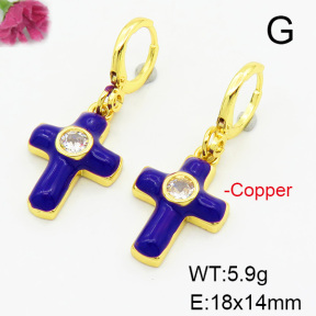 Fashion Copper Earrings  F6E301427ablb-L017