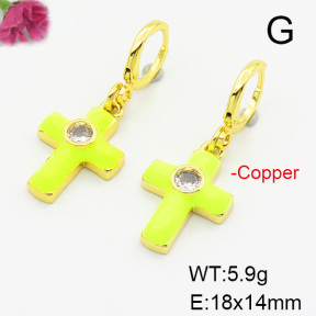 Fashion Copper Earrings  F6E301428ablb-L017