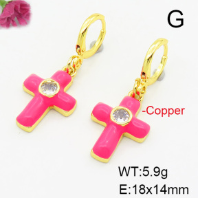 Fashion Copper Earrings  F6E301429ablb-L017