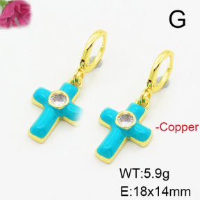 Fashion Copper Earrings  F6E301430ablb-L017