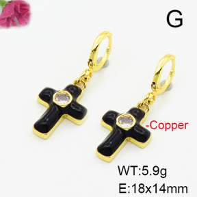 Fashion Copper Earrings  F6E301431ablb-L017