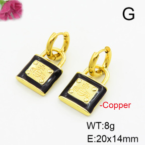 Fashion Copper Earrings  F6E301433ablb-L017