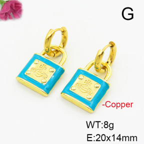 Fashion Copper Earrings  F6E301437ablb-L017