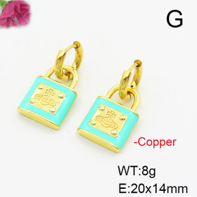Fashion Copper Earrings  F6E301441ablb-L017