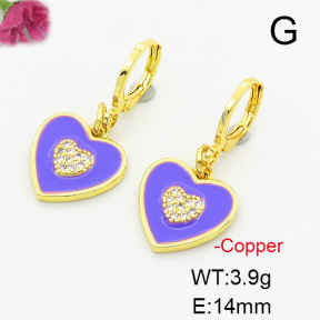 Fashion Copper Earrings  F6E301451vbnb-L017