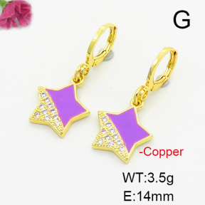 Fashion Copper Earrings  F6E301455ablb-L017
