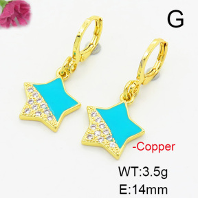 Fashion Copper Earrings  F6E301461ablb-L017