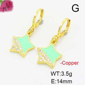 Fashion Copper Earrings  F6E301462ablb-L017