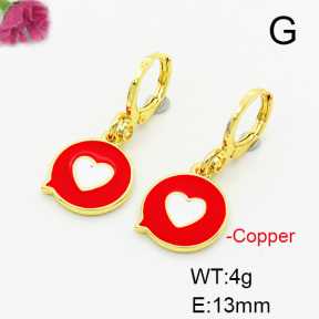 Fashion Copper Earrings  F6E301464vbmb-L017
