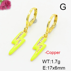Fashion Copper Earrings  F6E301471ablb-L017