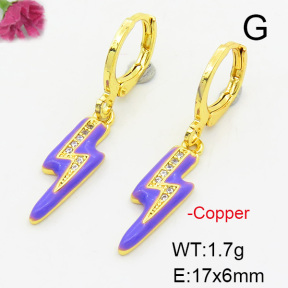 Fashion Copper Earrings  F6E301476ablb-L017