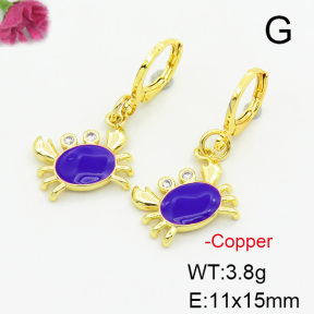 Fashion Copper Earrings  F6E301483ablb-L017
