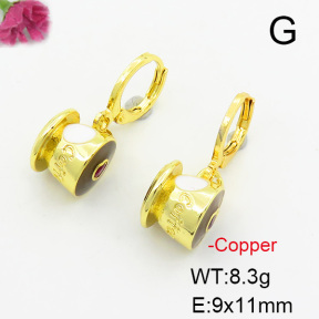 Fashion Copper Earrings  F6E301486ablb-L017