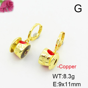 Fashion Copper Earrings  F6E301488ablb-L017