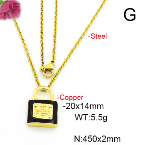 Fashion Copper Necklace  F6N300606vail-L017