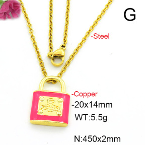 Fashion Copper Necklace  F6N300607vail-L017