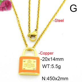 Fashion Copper Necklace  F6N300608vail-L017
