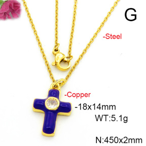 Fashion Copper Necklace  F6N300616vail-L017