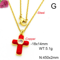 Fashion Copper Necklace  F6N300617vail-L017