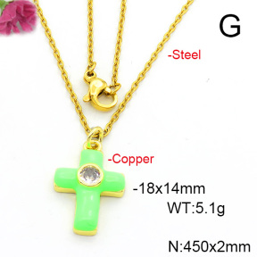 Fashion Copper Necklace  F6N300619vail-L017