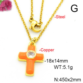 Fashion Copper Necklace  F6N300622vail-L017