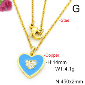 Fashion Copper Necklace  F6N300631aajl-L017