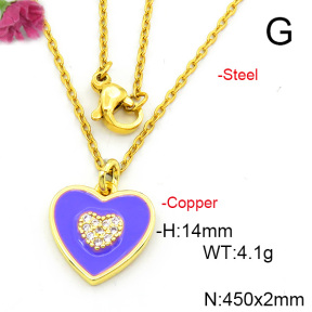 Fashion Copper Necklace  F6N300633aajl-L017