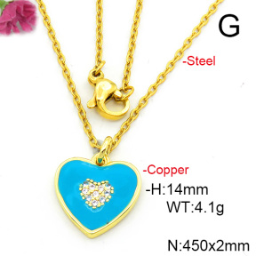 Fashion Copper Necklace  F6N300636aajl-L017