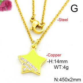 Fashion Copper Necklace  F6N300637vail-L017