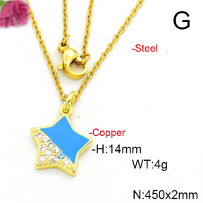 Fashion Copper Necklace  F6N300639vail-L017
