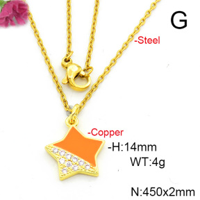 Fashion Copper Necklace  F6N300642vail-L017