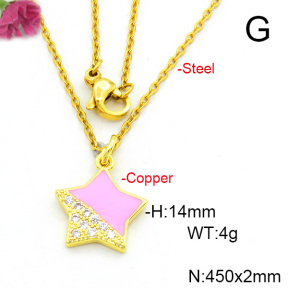 Fashion Copper Necklace  F6N300643vail-L017