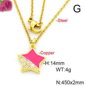 Fashion Copper Necklace  F6N300644vail-L017