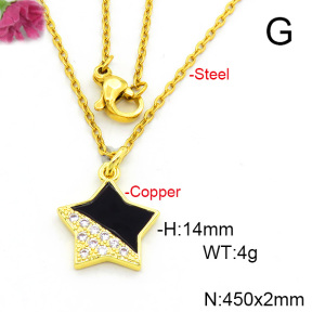 Fashion Copper Necklace  F6N300645vail-L017