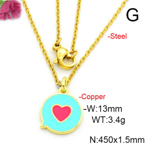 Fashion Copper Necklace  F6N300647avja-L017