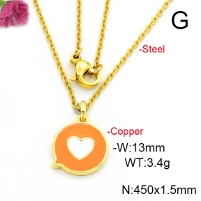 Fashion Copper Necklace  F6N300648avja-L017