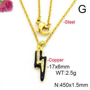 Fashion Copper Necklace  F6N300656vail-L017