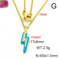 Fashion Copper Necklace  F6N300657vail-L017