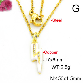 Fashion Copper Necklace  F6N300658vail-L017