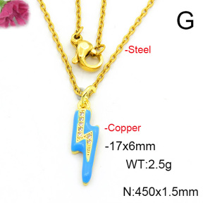 Fashion Copper Necklace  F6N300659vail-L017