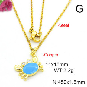Fashion Copper Necklace  F6N300665vail-L017
