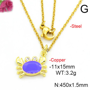 Fashion Copper Necklace  F6N300666vail-L017