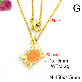 Fashion Copper Necklace  F6N300667vail-L017