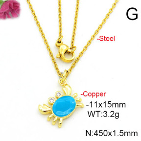 Fashion Copper Necklace  F6N300668vail-L017